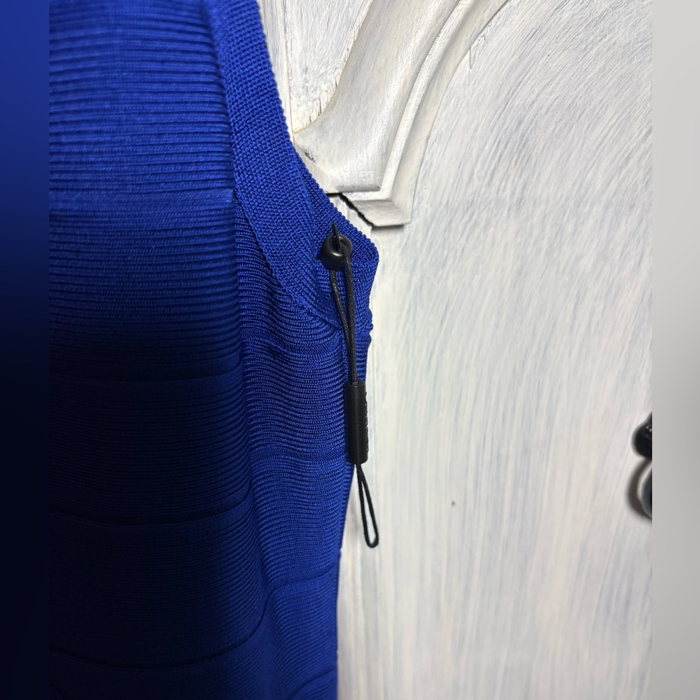 Calvin Klein‎ Royal Blue Sleeveless Bandage Dress Cocktail Stylish Flattering - Picture 6 of 9
